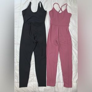 2 Old Navy body suits pink and black size medium
